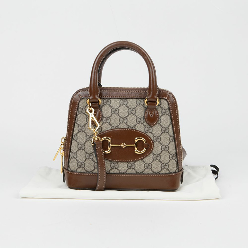 GUCCI Horsebit 1955 迷你頂部提把托特單肩包 640716-0