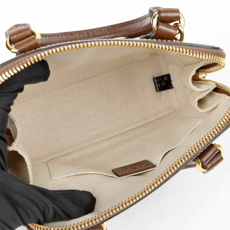 GUCCI Horsebit 1955 迷你頂部提把托特單肩包 640716-10