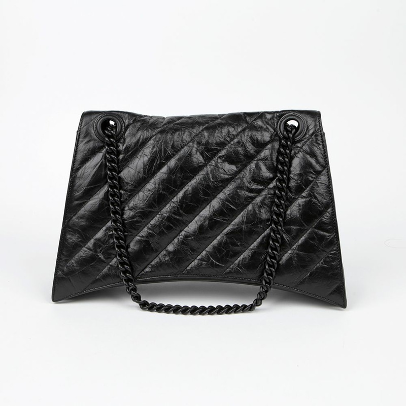 BALENCIAGA 壓皺大單肩包 716332-3