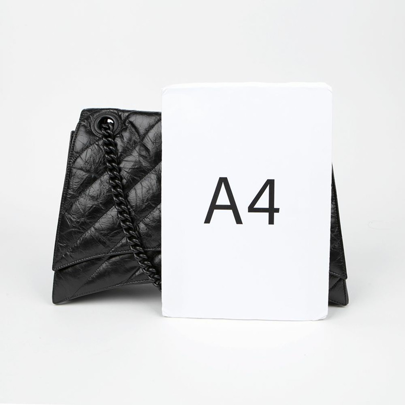 BALENCIAGA 壓皺大單肩包 716332-6