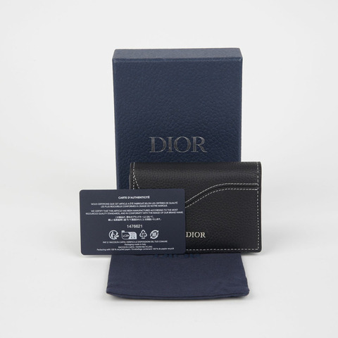 DIOR 2ADCH166YKK 馬鞍形名片夾