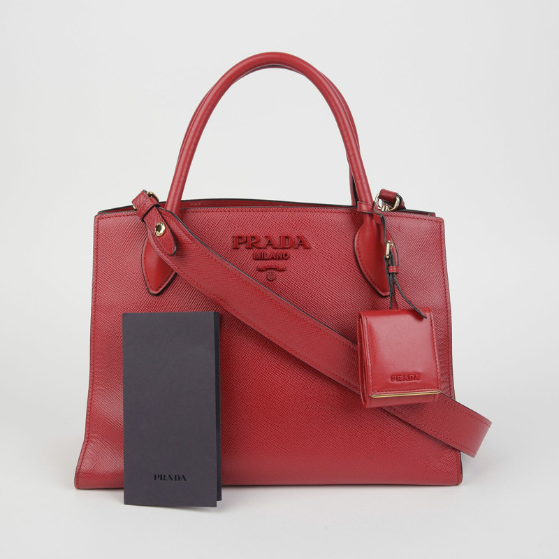 PRADA 單色托特單肩包 1BA156-0