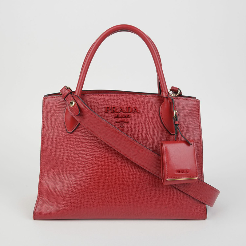 PRADA 單色托特單肩包 1BA156-1