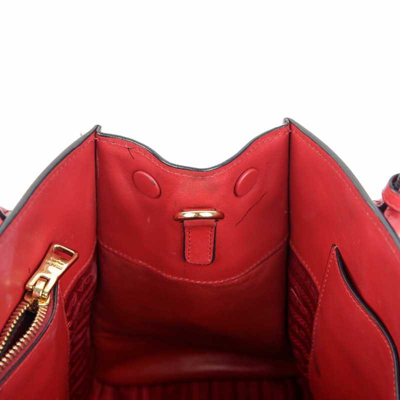 PRADA 單色托特單肩包 1BA156-14