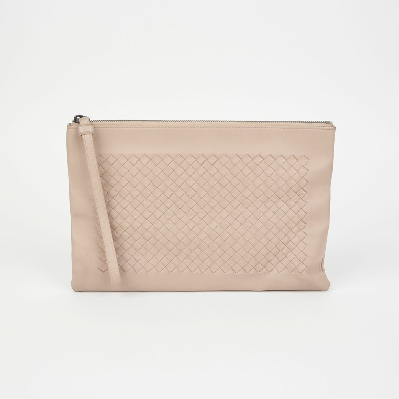BOTTEGA VENETA Intrecciato 編織文件手拿包 598225-1