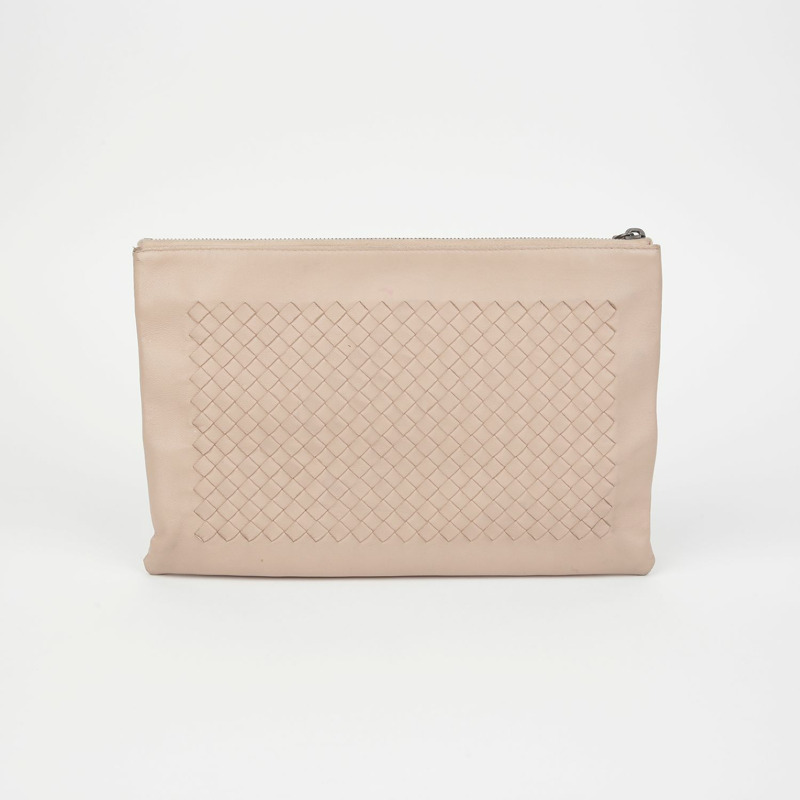 BOTTEGA VENETA Intrecciato 編織文件手拿包 598225-2