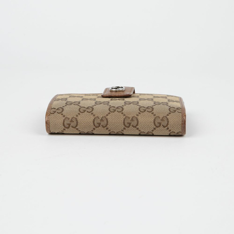 GUCCI 337023 GG 標誌緊湊型皮夾-4