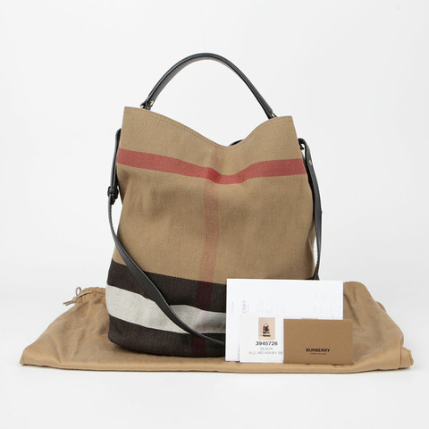 BURBERRY Ashby 中號 Hobo 托特單肩包 3945726