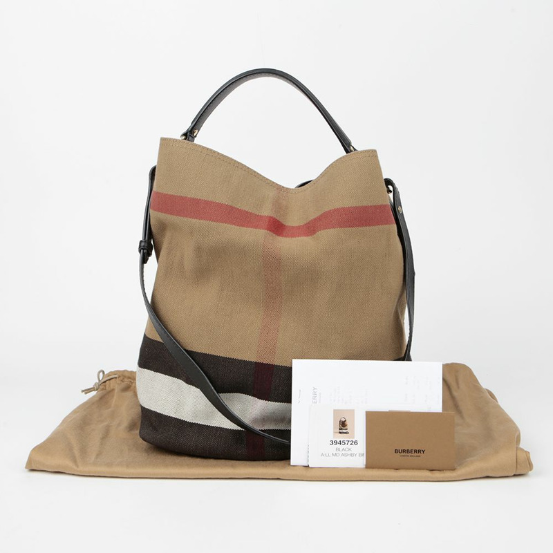BURBERRY Ashby 中號 Hobo 托特單肩包 3945726-0