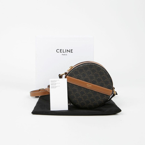 CELINE 10G342CAM 圓形脈衝肩帶斜背包