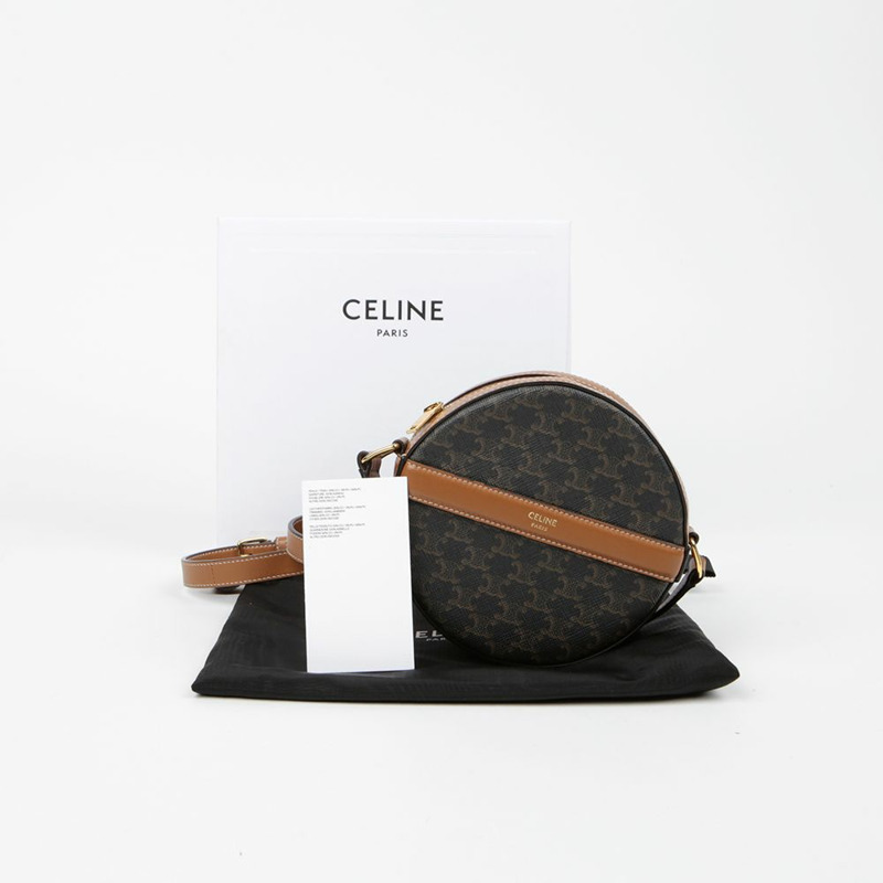 【包稅】CELINE 10G342CAM 圓形脈衝肩帶斜背包-0