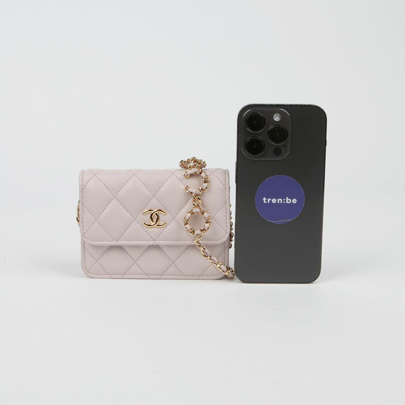 CHANEL Caviar Skin Miss Coco 迷你鏈條單肩斜背包 AP2306-9