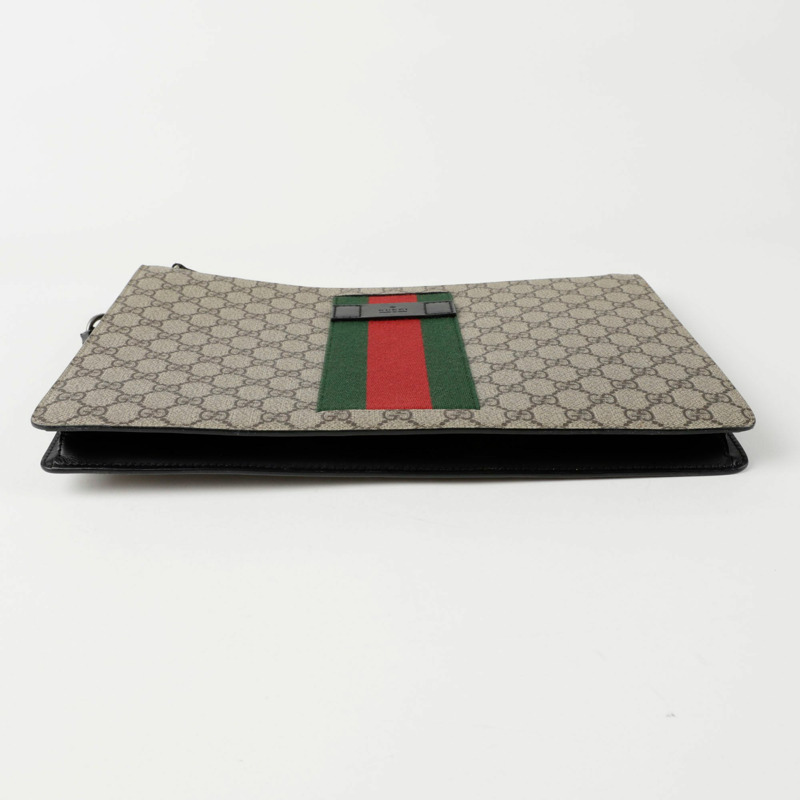 GUCCI 織帶細部手拿包 433665-6
