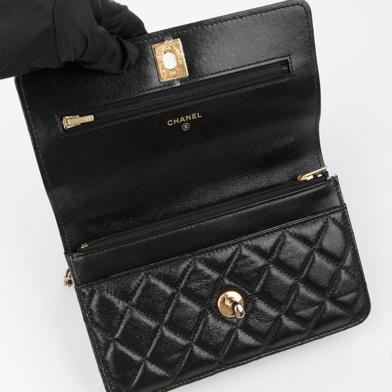 【包稅】CHANEL AP3102 雙鏈 WOC 單肩斜背包-10