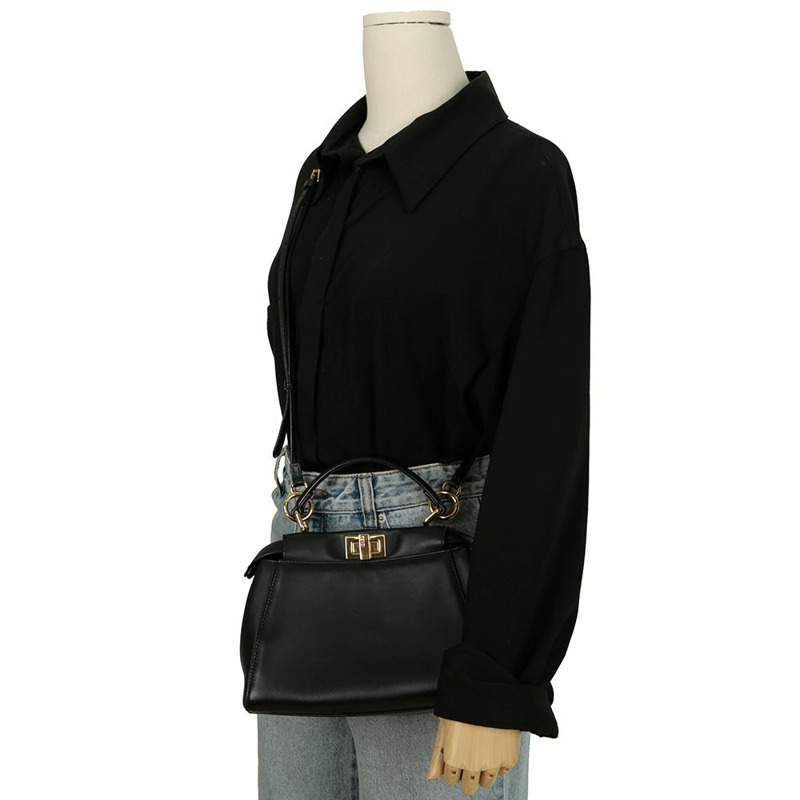 FENDI 8BN244 Peekaboo 迷你托特單肩包-12