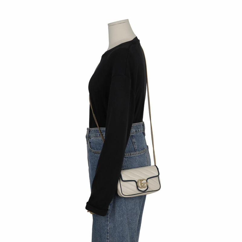 GUCCI GG Marmont 超迷你肩斜背包 574969-14
