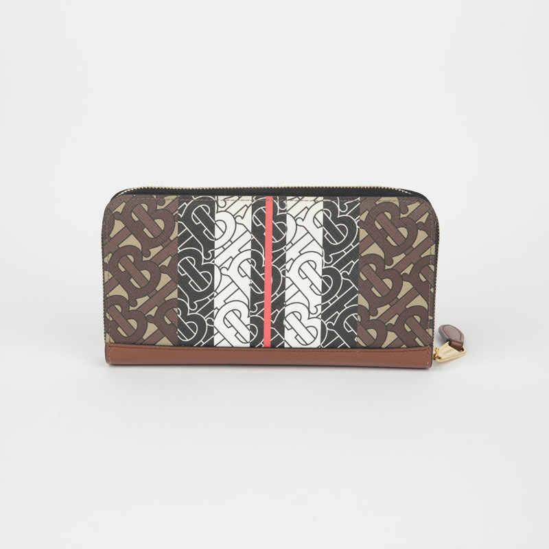 BURBERRY 字母條紋長皮夾 8019308-2