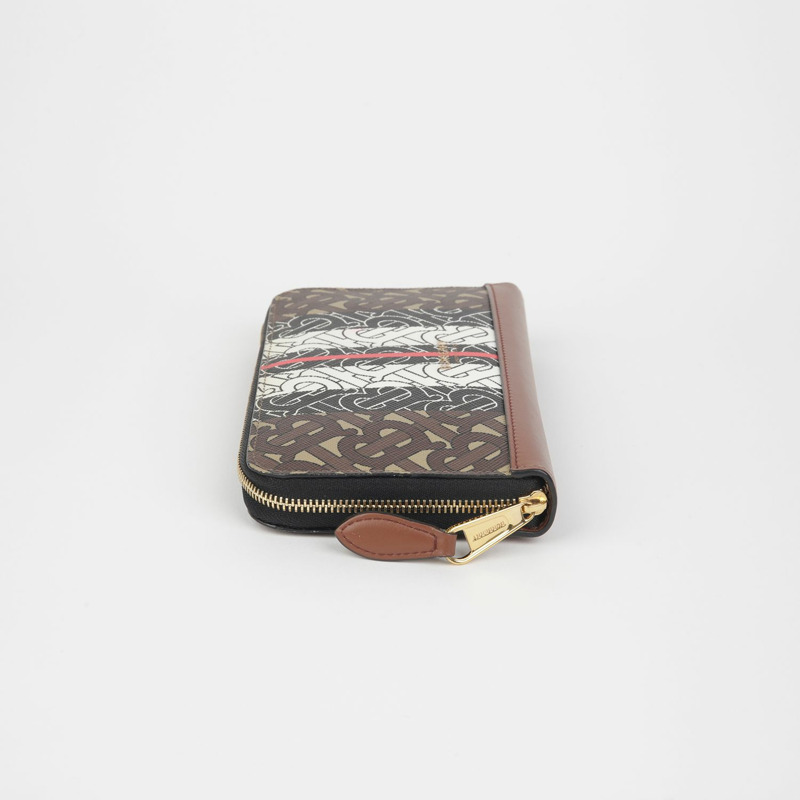 BURBERRY 字母條紋長皮夾 8019308-3