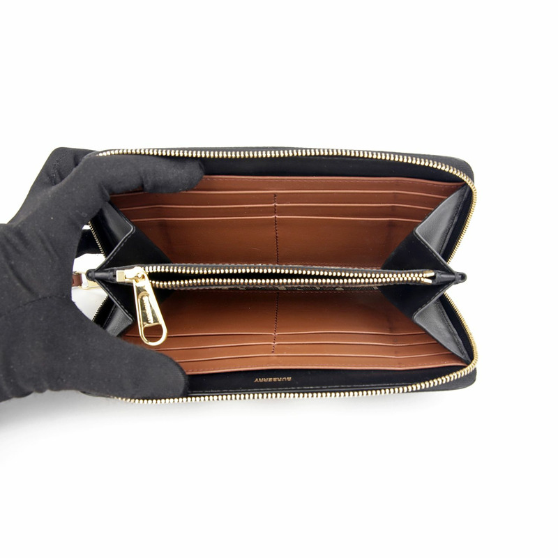 BURBERRY 字母條紋長皮夾 8019308-5