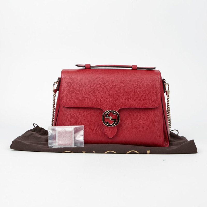 GUCCI 互扣式頂部手把托特單肩包 510306-0