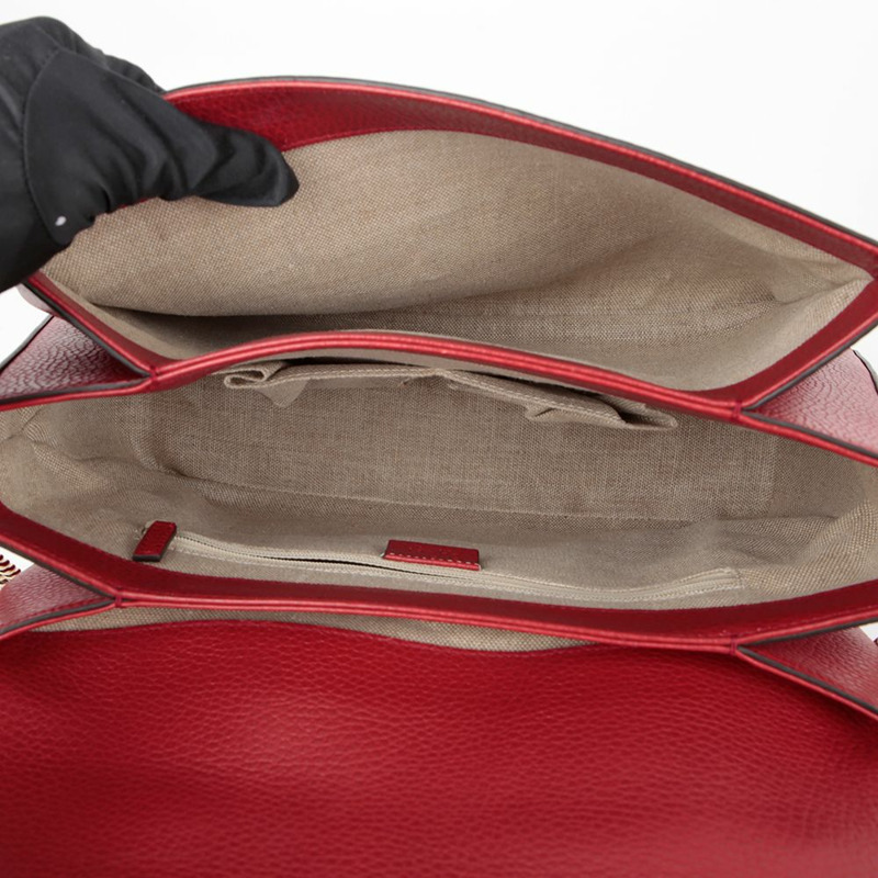 【包稅】GUCCI 互扣式頂部提把手提單肩包 510306-8