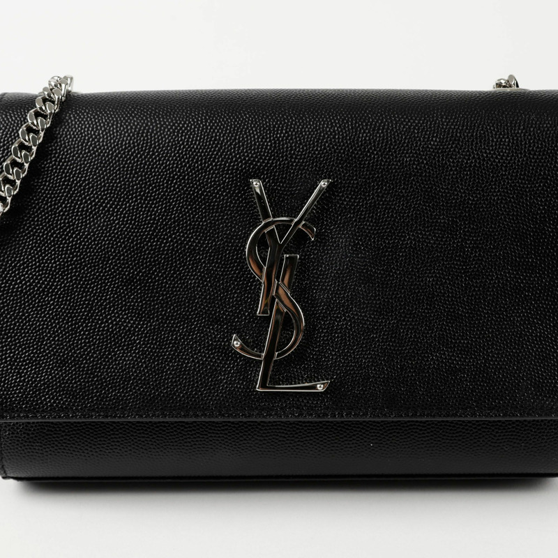 【包稅】SAINT LAURENT Kate 小號銀色鏈條單肩包 469390-1