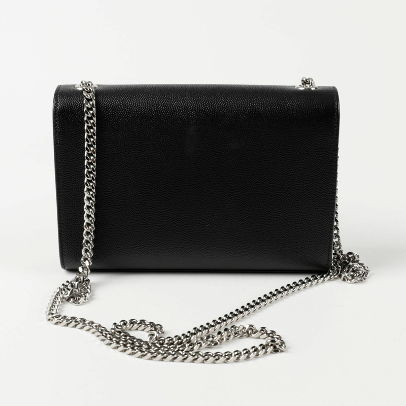 【包稅】SAINT LAURENT Kate 小號銀色鏈條單肩包 469390-2