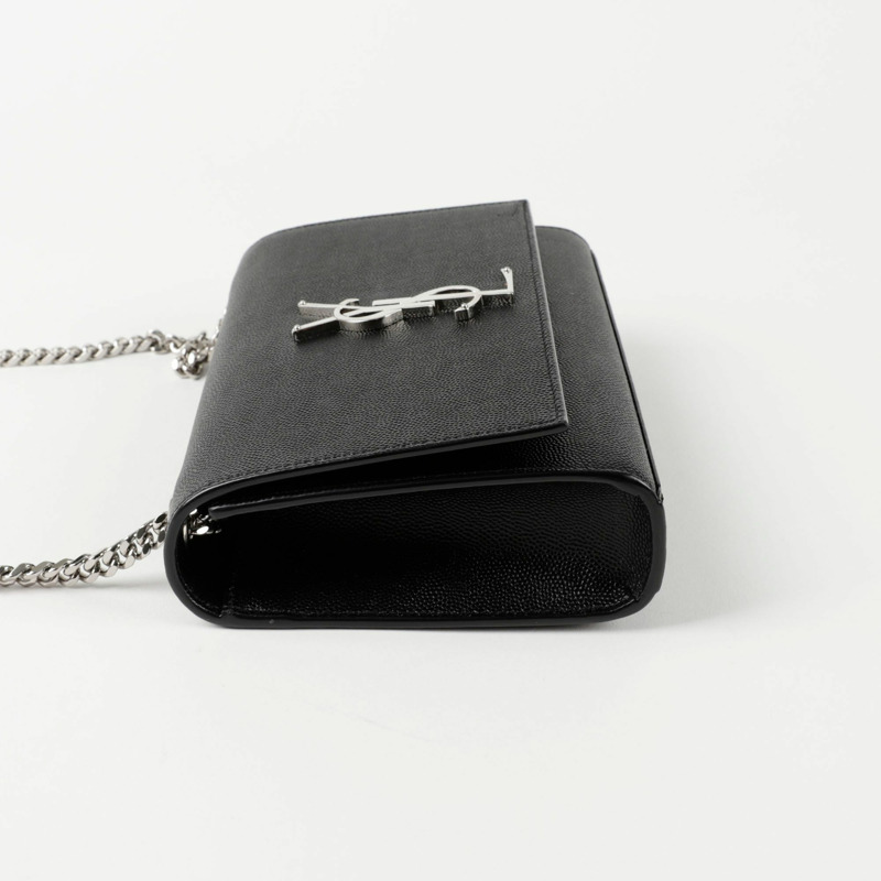 【包稅】SAINT LAURENT Kate 小號銀色鏈條單肩包 469390-4