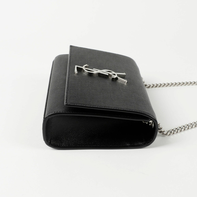 【包稅】SAINT LAURENT Kate 小號銀色鏈條單肩包 469390-6