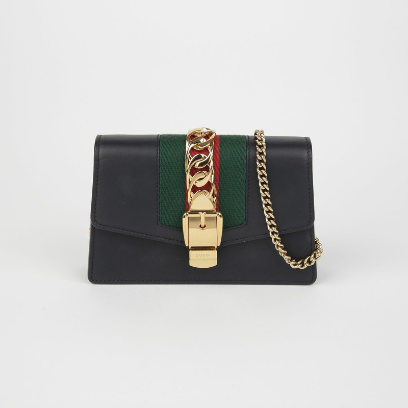 GUCCI Silvie 超迷你鏈肩斜背包 494646-1
