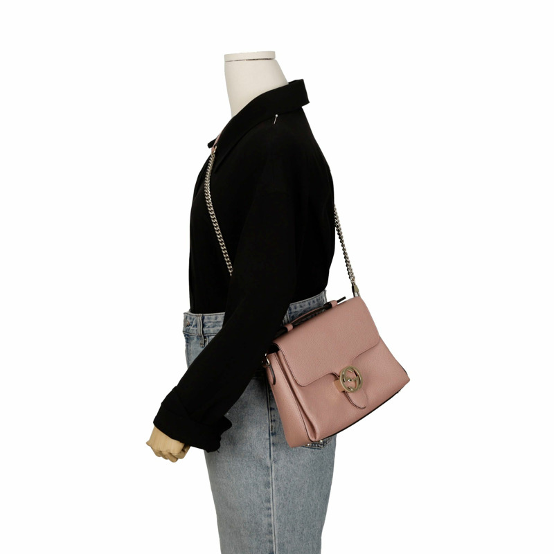 GUCCI 互扣式頂部手把托特單肩包 510302-12