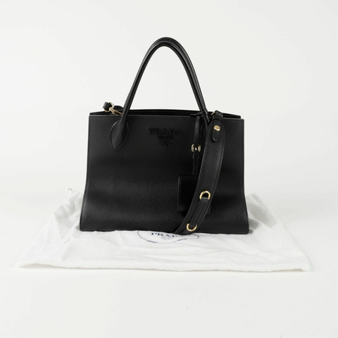 PRADA 單色托特單肩包 1BA155