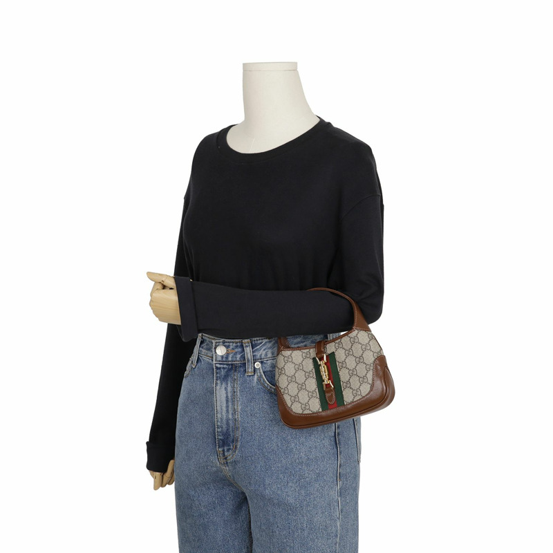 GUCCI Jackie 1961 迷你 Hobo 單肩斜背包 637092-8