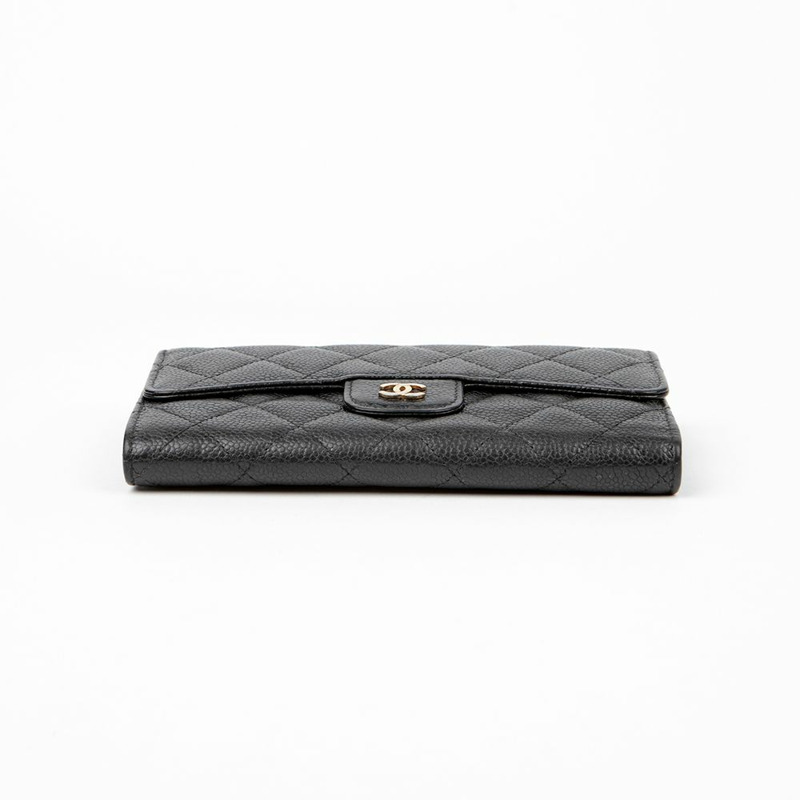 CHANEL Caviar 經典長版皮夾 A31506-5