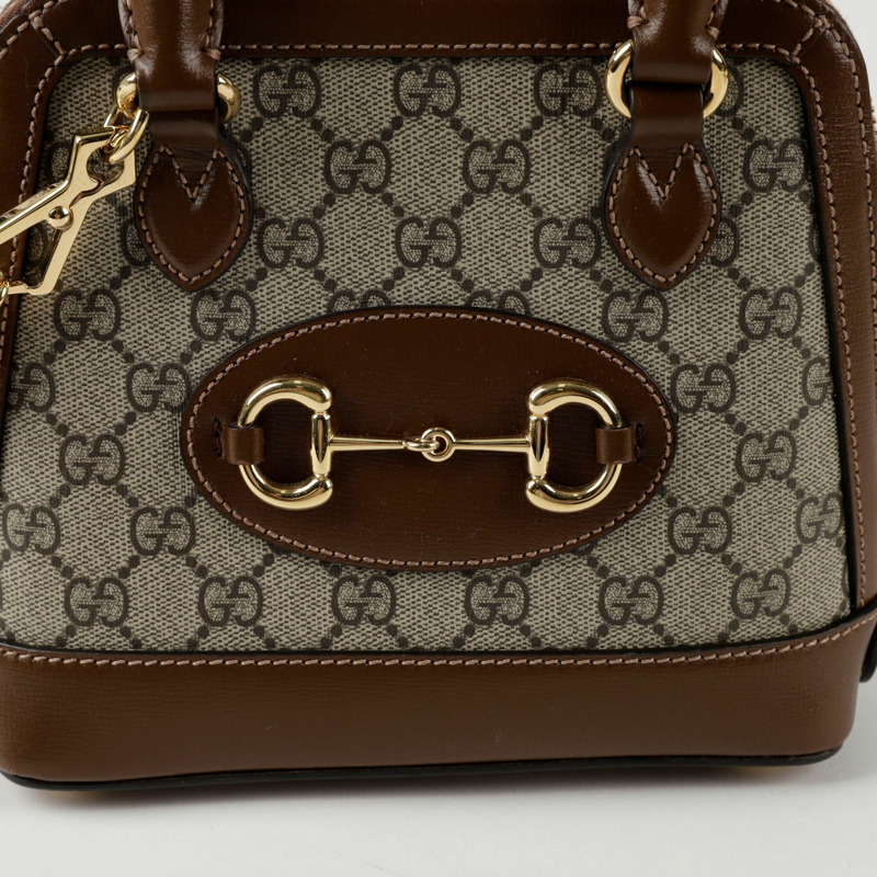 GUCCI Horsebit 1955 迷你頂部提把托特單肩包 640716-1