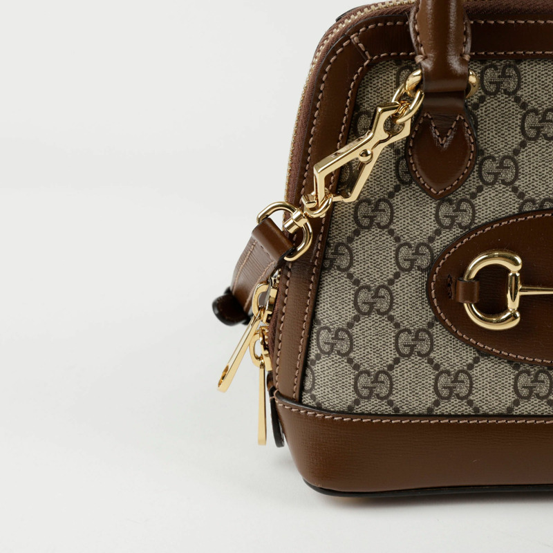 GUCCI Horsebit 1955 迷你頂部提把托特單肩包 640716-2