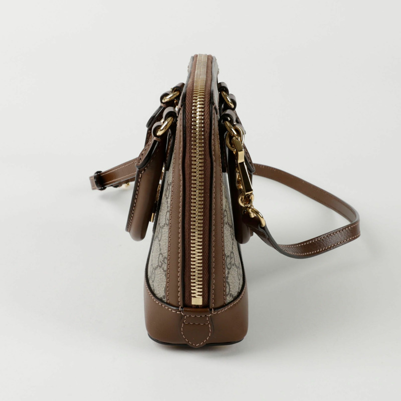 GUCCI Horsebit 1955 迷你頂部提把托特單肩包 640716-3