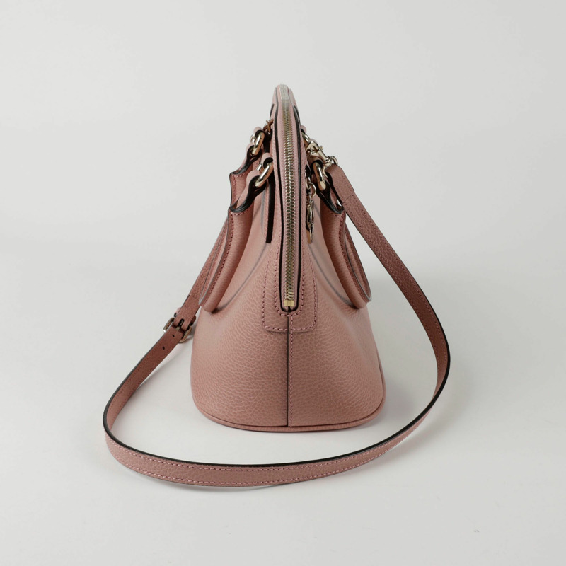 GUCCI 互鎖圓頂手提單肩包 449662-5
