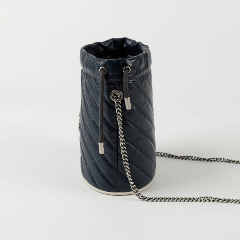 GUCCI GG Marmont Tortue 迷你水桶肩斜背包 573817-2