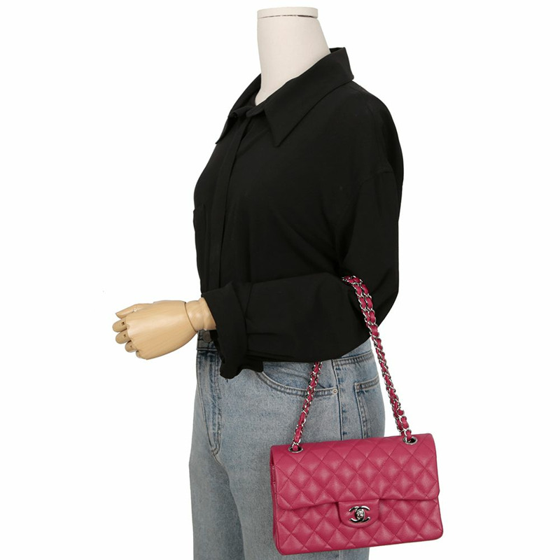 【包稅】CHANEL 魚子醬紋經典小翻蓋單肩包 A01113-10