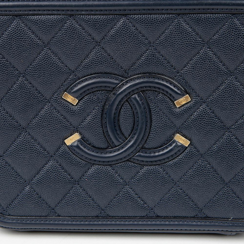 CHANEL Caviar Cosmetic 中型托特單肩包 A93343-2