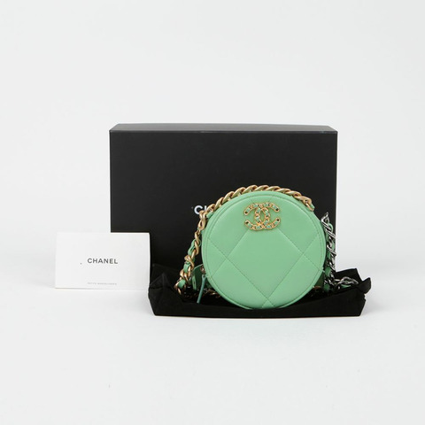 CHANEL 圓形迷你鏈肩斜背包 AP0945 19