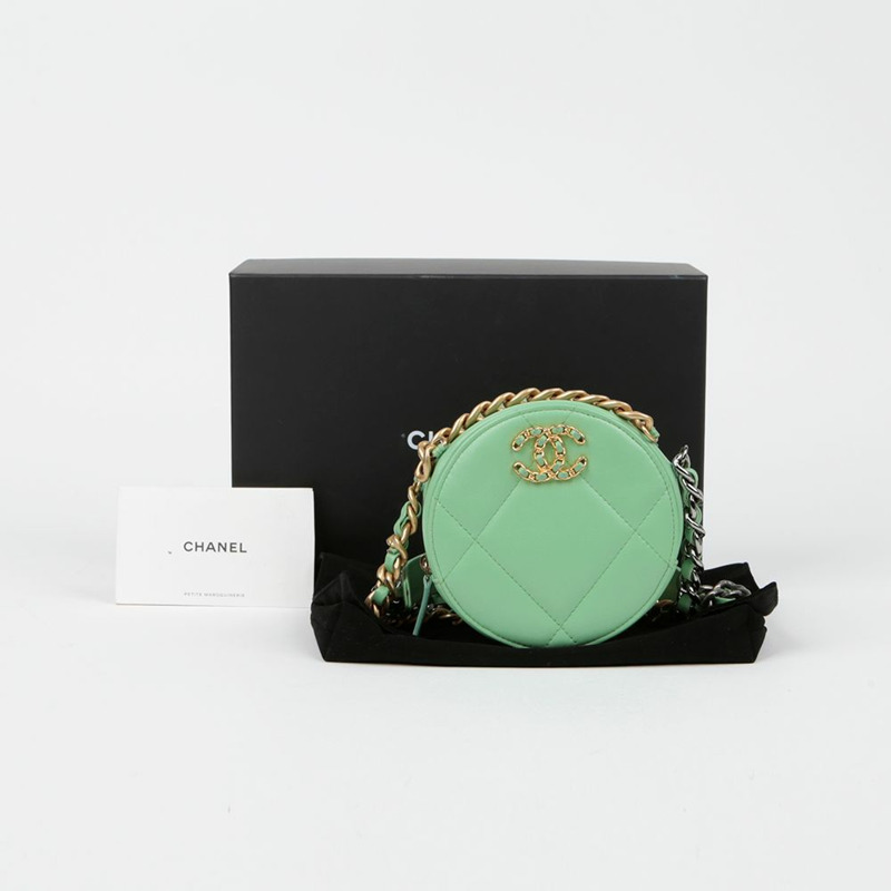 【包稅】CHANEL 圓形迷你鏈肩斜背包 AP0945 19-0