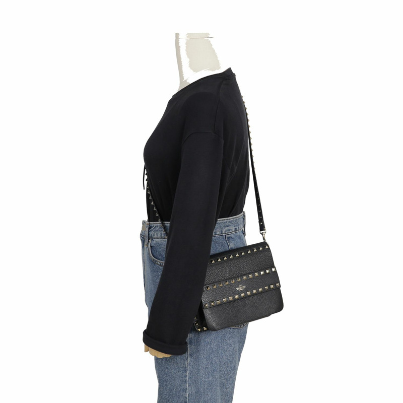 VALENTINO Rockstud 肩斜背包 TW2B0E86-10