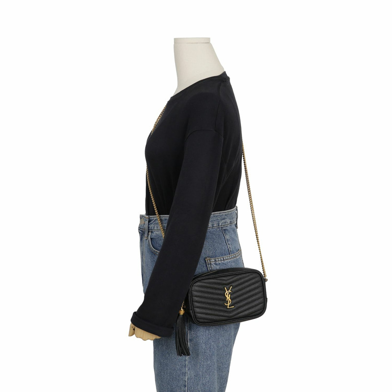 SAINT LAURENT 612579 Rue 迷你鏈條單肩斜背包-8