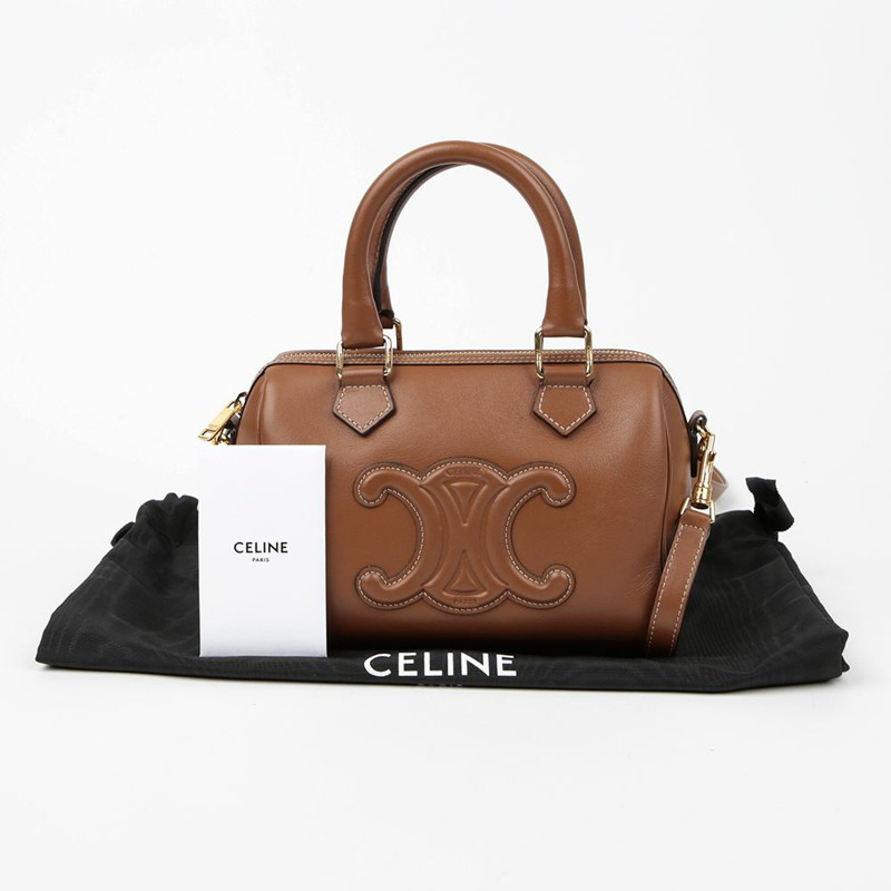【包稅】CELINE 197583DU3 Quiro Triope Boston 小號手提單肩包-0
