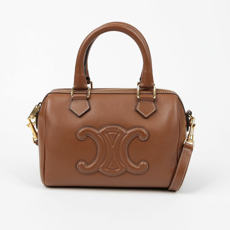 【包稅】CELINE 197583DU3 Quiro Triope Boston 小號手提單肩包-1