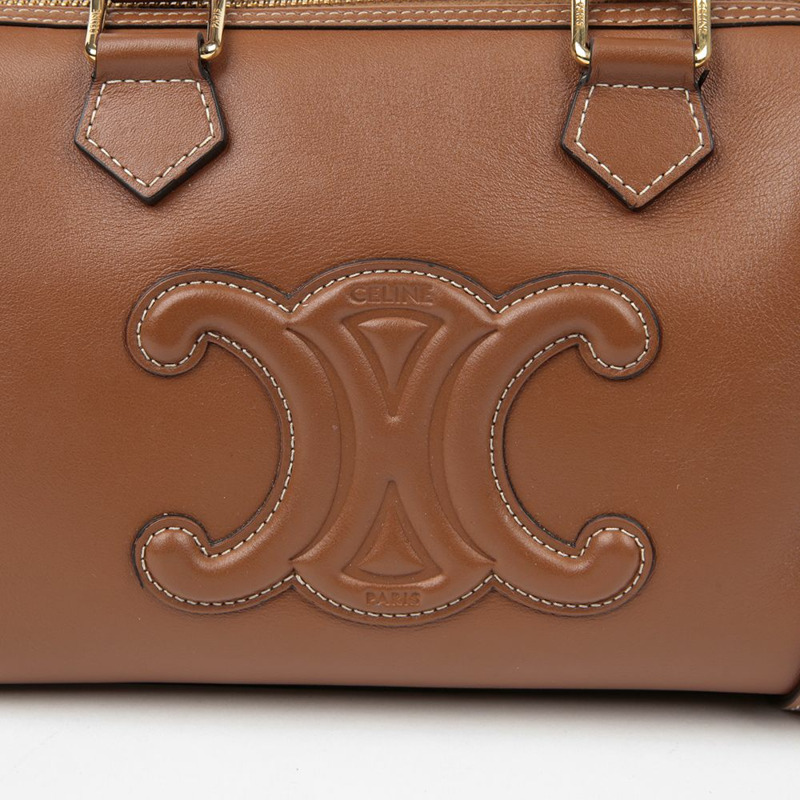 【包稅】CELINE 197583DU3 Quiro Triope Boston 小號手提單肩包-2