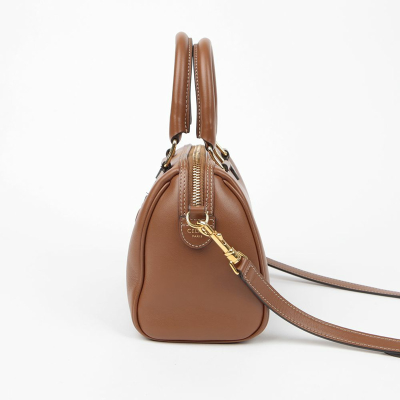 【包稅】CELINE 197583DU3 Quiro Triope Boston 小號手提單肩包-4