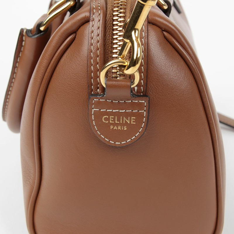 【包稅】CELINE 197583DU3 Quiro Triope Boston 小號手提單肩包-5